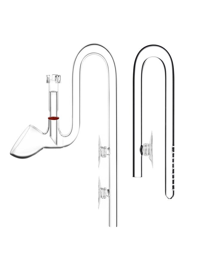 JARDLI Mini Skimmer Lily Pipe Outflow and Inflow Kit for Nano Planted Tanks (13mm for 1/2'' i.d. (12/16mm) tubing) - Image 1